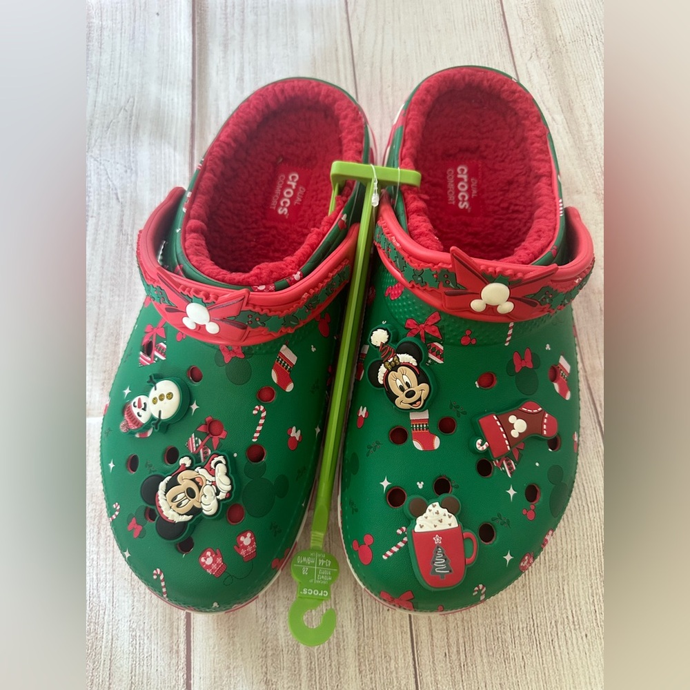 Crocs Christmas Mickey Mouse Disney Unisex clogs size men 10 women 12